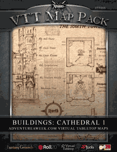 Click to View Map Previews of VTT Map Pack: Buildings: Cathedral 1
