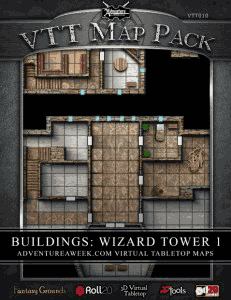 Click to View Map Previews of VTT Map Pack: Buildings: Wizard Tower 1