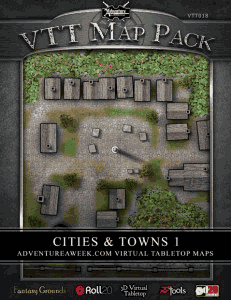 Click to View Map Previews of VTT Map Pack: Cities & Towns 1