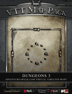 Click to View Map Previews of VTT Map Pack: Dungeons 3