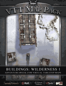 Click to View Map Previews of VTT Map Pack: Buildings: Wildreness 1