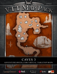 Click to View Map Previews of VTT Map Pack: Caves 3