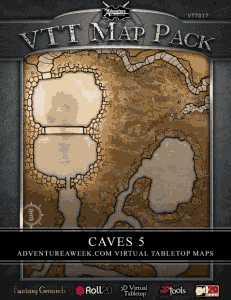 Click to View Map Previews of VTT Map Pack: Caves 5