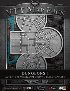 Click to View Map Previews of VTT Map Pack: Dungeons 1