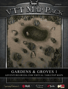 Click to View Map Previews of VTT Map Pack: Gardens & Groves 1
