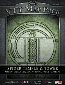 Click to View Map Previews of VTT Map Pack: Spider Temple & Tower