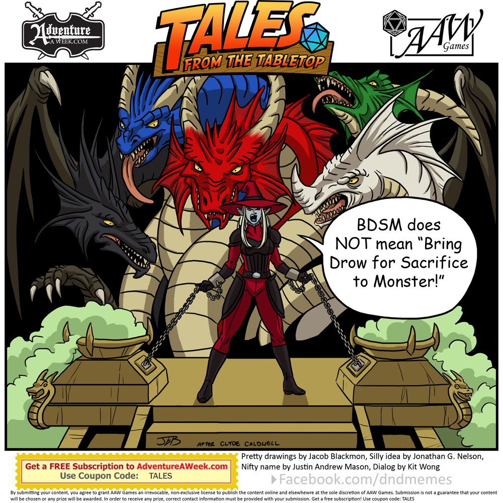 Caption for Tales from the Tabletop #52.