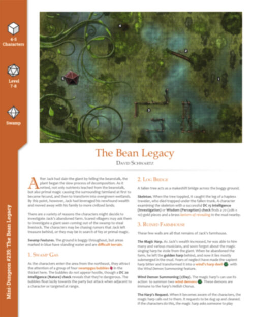Mini-Dungeon #235: The Bean Legacy - Image 2