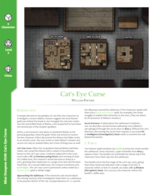 Mini-Dungeon #240: Cat's Eye Curse - Image 2