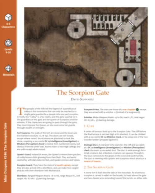 Mini-Dungeon #246: The Scorpion Gate - Image 2