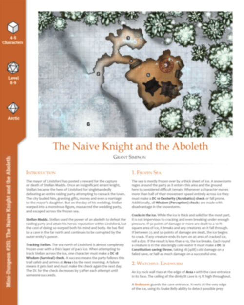 Mini-Dungeon #251: The Naive Knight and the Aboleth - Image 2