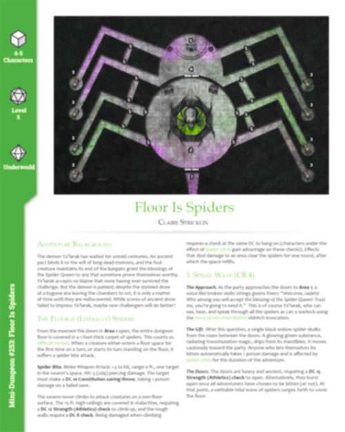 Mini-Dungeon #253: Floor is Spiders - Image 2