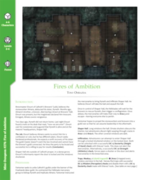 Mini-Dungeon #276 Fires of Ambition - Image 2