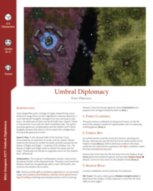Mini-Dungeon #277 Umbral Diplomacy - Image 2