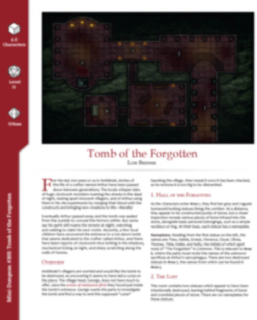Mini-Dungeon #305: Tomb of the Forgotten - Image 2