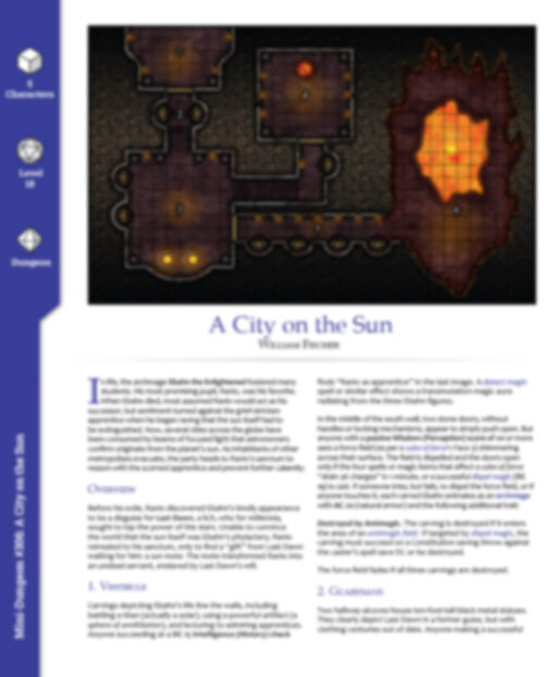 Mini-Dungeon #306 A City on the Sun - Image 2