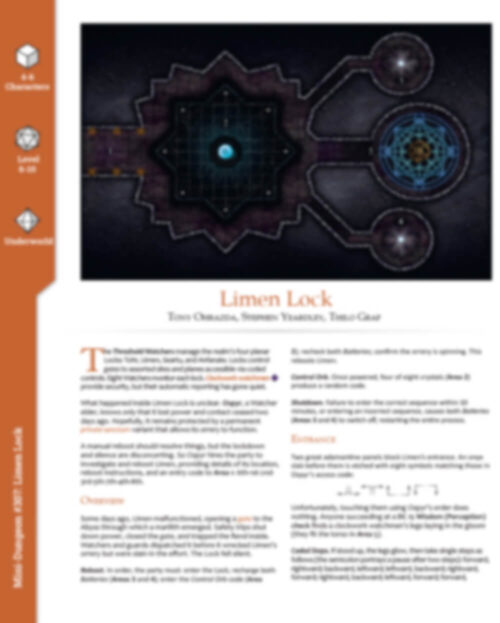 Mini-Dungeon #307 Limen Lock - Image 2
